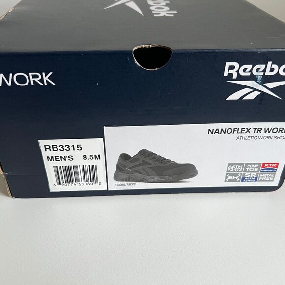 Reebok Nanoflex TR Work EH Composite Toe Size 8.5 Mens - Picture 3 of 9
